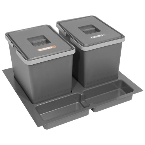 FUTURE 60 cm – zestaw dwóch koszy 15 l wysokość 28 cm na białym tle