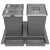 Sortownik śmieci FUTURE do szuflady 60 cm 3 kosze 1x18 + 2x8_2