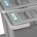 Sortownik śmieci SLIM ANTRACYT Cichy domyk do szafki od 30cm 1x18 litrów 1x8 litrów_4