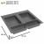 Sortownik śmieci FUTURE do szuflady w szafce 60 cm 3 kosze 1x18 litrów + 2x8 litrów wysokość 34 cm_12