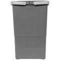 Sortownik śmieci SLIM ANTRACYT Cichy domyk do szafki od 30cm 1x18 litrów 1x8 litrów_12