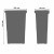 Rysunek techniczny kosza Future 8 l w sortowniku ECOCUBE – wymiary 225×150 mm góra, 180×105 mm dół, wysokość 340 mm