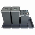Sortownik śmieci FUTURE CONFIG do szuflady w szafce 90 cm 4 kosze 2x24 + 2x8 litrów wysokość 44/34cm_2