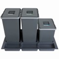 Sortownik śmieci FUTURE CONFIG do szuflady w szafce 80 cm 3 kosze 2x24 + 1x15 litrów wysokość 44/28cm_2