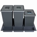 Sortownik śmieci FUTURE CONFIG do szuflady w szafce 80 cm 3 kosze 2x24 + 1x18 litrów wysokość 44/34cm_2
