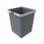 Sortownik śmieci SQUARE ANTRACYT do szafki 60 cm cichy domyk 2x18+2x10 l z mocowaniem frontu meblowego