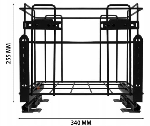 Sortownik Śmieci SQUARE ECO 40 Cichy domyk 1x16 2x8 z mocowaniem frontu meblowego