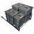 Sortownik Śmieci SQUARE ECO 60 Cichy domyk 2x20 3x8 z mocowaniem frontu meblowego SQE602X203X8ANTR5_2