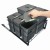 Sortownik Śmieci SQUARE ECO 60 Cichy domyk 2x20 3x8 z mocowaniem frontu meblowego SQE602X203X8ANTR5_3