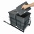 Sortownik Śmieci SQUARE ECO 40 Cichy domyk 2x20 H-41 z mocowaniem frontu meblowego SQE402X20ANTR2_3
