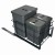 Sortownik Śmieci SQUARE ECO 40 Cichy domyk 1x20 2x8 z mocowaniem frontu meblowego SQE401X202X8ANTR3_2