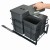 Sortownik Śmieci SQUARE ECO 40 Cichy domyk 1x20 2x8 z mocowaniem frontu meblowego SQE401X202X8ANTR3_3