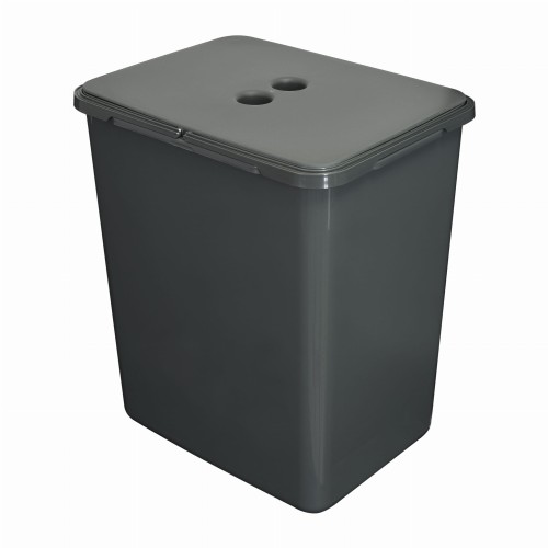 Kosz FLEXI 20 l zamknięty pokrywą – przestronny pojemnik wysokości 35 cm do segregacji odpadów