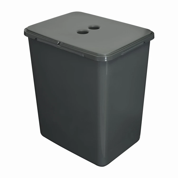 Kosz FLEXI 20 l zamknięty pokrywą – przestronny pojemnik wysokości 35 cm do segregacji odpadów