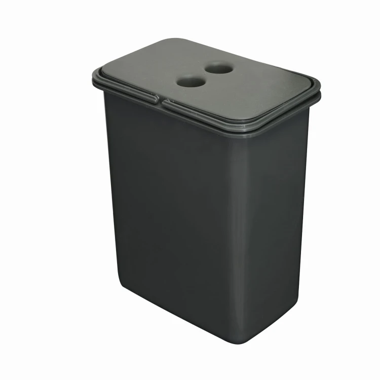 Kosz FLEXI 8 l zamknięty pokrywą – kompaktowy pojemnik wysokości 30 cm do segregacji odpadów w szufladzie