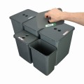 Sortownik śmieci FLEXI do szuflady BLUM w szafce 80/90 cm 3x20+filtr 2x8_3