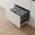 Sortownik śmieci FLEXI do szuflady BLUM w szafce 60 cm 2x8+1x16_1