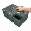 Sortownik śmieci FLEXI do szuflady BLUM w szafce 80/90 cm 3x20 l+3x8 l_3
