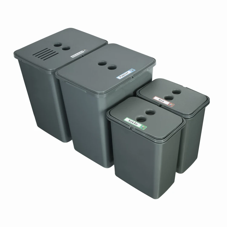 Sortownik śmieci FLEXI do szuflady BLUM w szafce 80/90 cm 2x20+filtr l+2x8 l_2