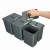 Sortownik śmieci FLEXI do szuflady BLUM w szafce 80/90 cm 2x16 l+2x8 l_3
