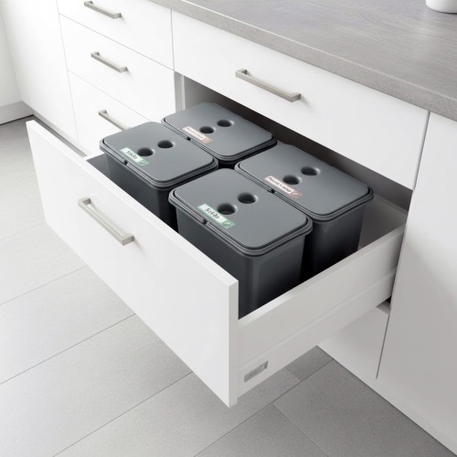 Sortownik śmieci FLEXI do szuflady w szafce 60 cm 4x8 l_1