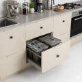 Sortownik do szuflady w szafce 60 cm FUTURE 1×15 l + 2×7 l Sortowniki24 – system segregacji odpadów w kuchni