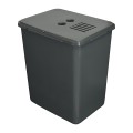 Kosz 20 l Flexi BASE z filtrem węglowym – pojemnik z zamkniętą pokrywą filtrującą