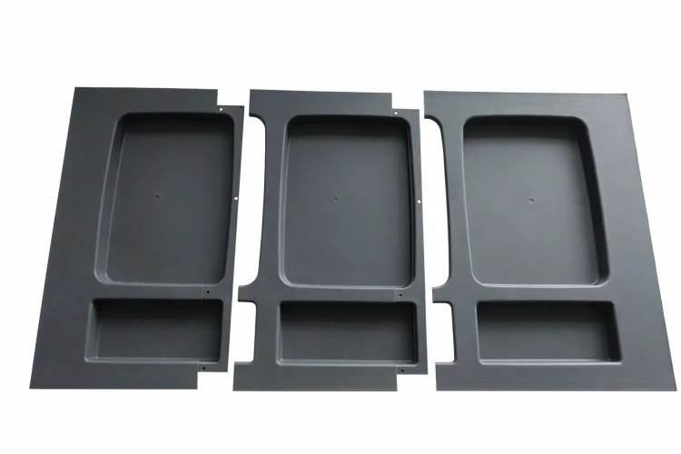Podstawka sortownika Flexi BASE 80 cm – trzy elementy składowe na białym tle