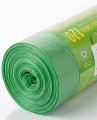 Zielone worki LDPE 120 l – zwarta rolka 25 sztuk do segregacji dużych ilości odpadów