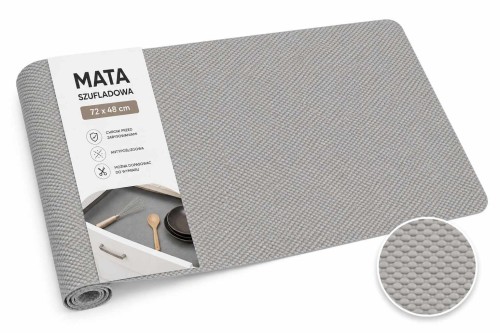 Mata ochronna jasnoszara 72×48 cm Sortowniki24 – szeroki prostokątny podkład na białym tle